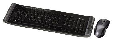 Отзывы HAMA RF3000 Wireless Keyboard Mouse Set Silver+Black USB