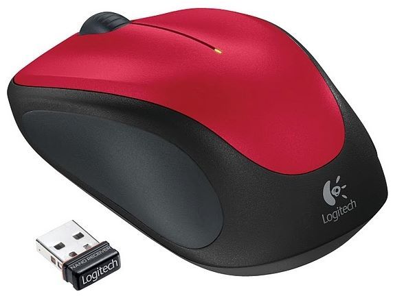 Отзывы Logitech Wireless Mouse M235 Red-Black USB