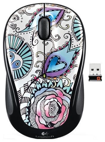 Отзывы Logitech Wireless Mouse M325 floral foray Black USB