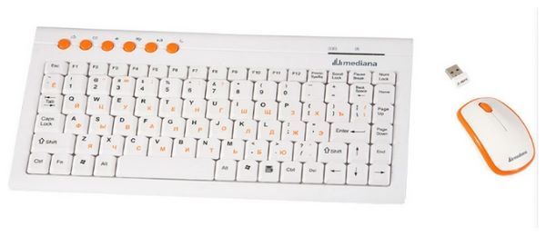 Отзывы Mediana KM-313 White-Orange USB