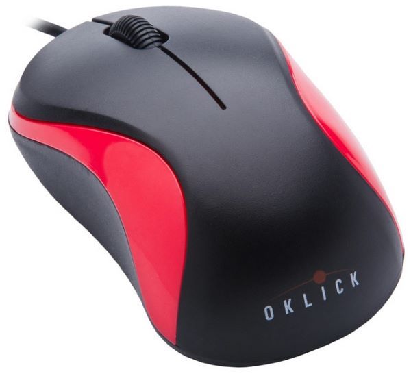 Отзывы Oklick 115S Optical Mouse for Notebooks Black-Red USB