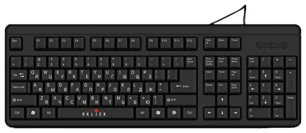 Отзывы Oklick 140 M Standard Keyboard Black USB