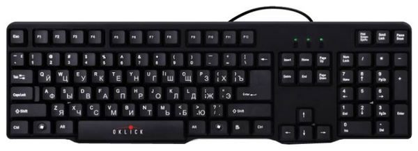 Отзывы Oklick 160M Standard Keyboard Black USB