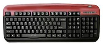 Отзывы Oklick 300 M Office Keyboard Red USB+PS/2