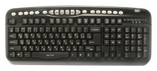 Отзывы Oklick 330 M Multimedia Keyboard Black USB+PS/2