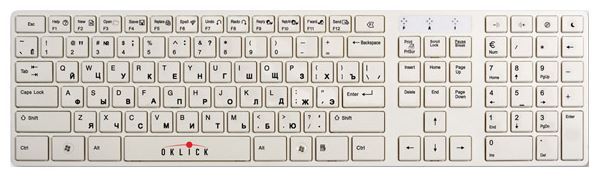 Отзывы Oklick 555 S Multimedia Keyboard White USB