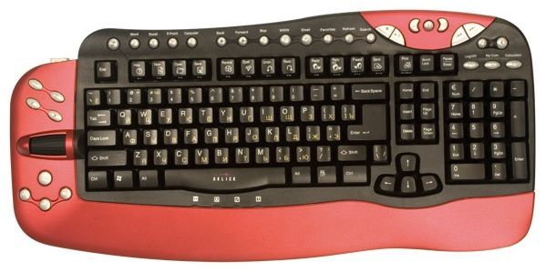 Отзывы Oklick 780L Multimedia Keyboard Red-Black USB+PS/2