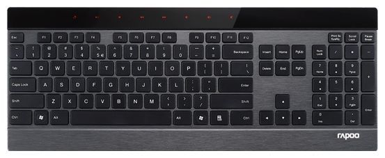 Отзывы Rapoo Wireless Ultra-slim Touch Keyboard E9270P Black USB