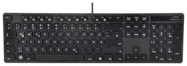 Отзывы SPEEDLINK VERDANA Multimedia Keyboard SL-6455-SBK Black USB