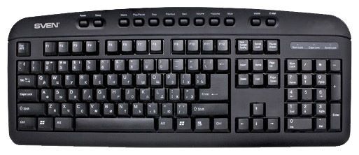 Отзывы Sven Comfort 3235 Multimedia Keyboard Black PS/2