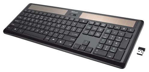 Отзывы Trust Helios Wireless Solar Keyboard Black USB