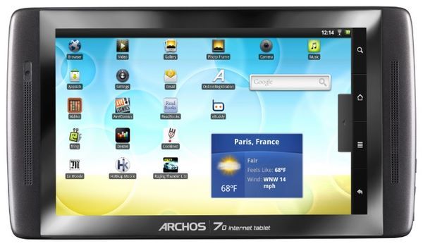 Отзывы Archos 70 internet tablet 250Gb