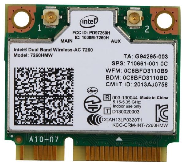 Отзывы Intel 7260HMW.AC