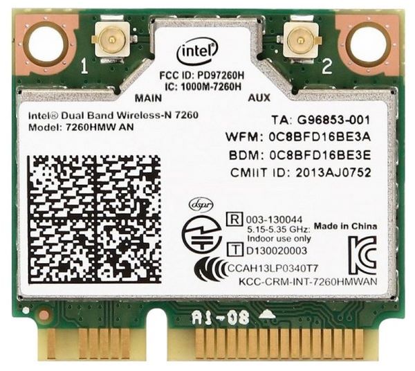 Отзывы Intel 7260HMW.AN