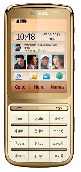 Отзывы Nokia C3-01 Gold Edition