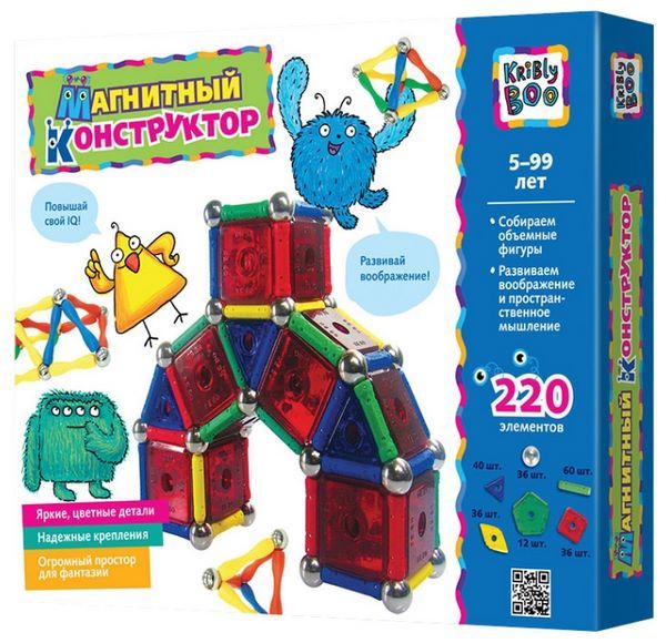 Отзывы Kribly Boo Магнитный 1094 220 элементов